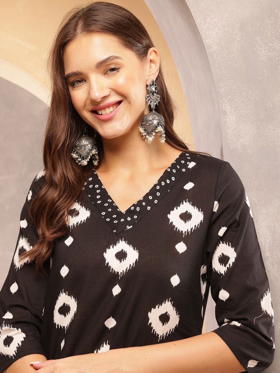 Anouk Women Printed Regular Pure Cotton Kurta with Trousers & With Dupatta - Distacart