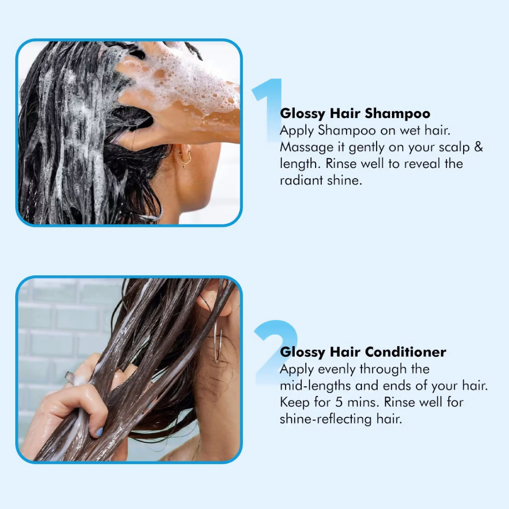 mCaffeine Glass Hair Wash Duo Shampoo & Conditioner - Dista