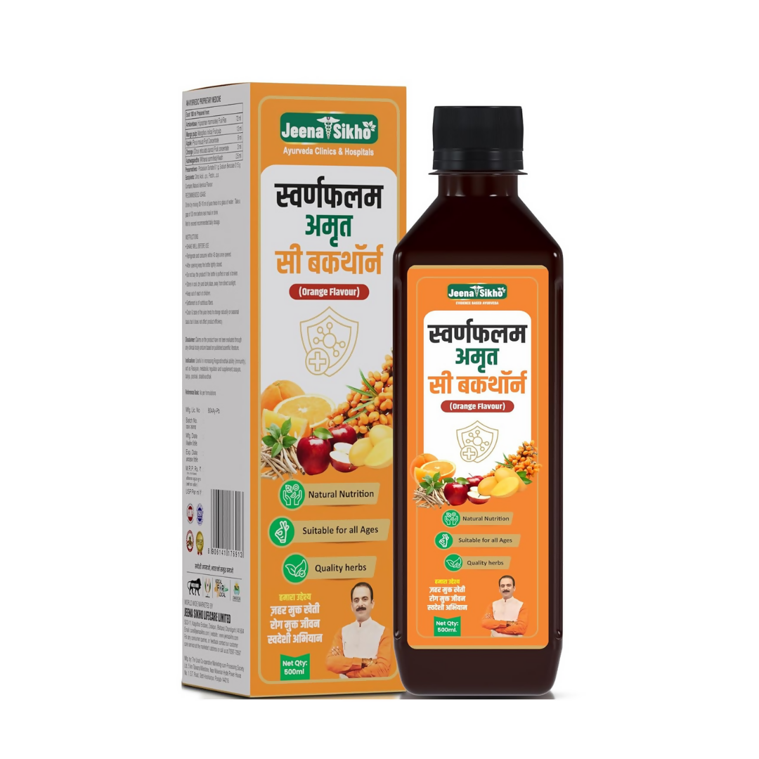 Jeena Sikho Swaranfalam Amrit Sea Buckthorn Orange Flavour - Distacart