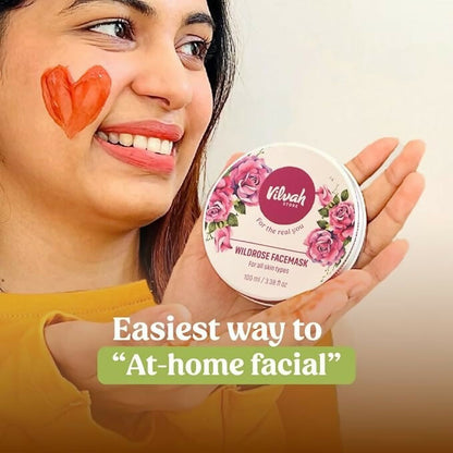 Vilvah Store Wild Rose Face Mask - Distacart