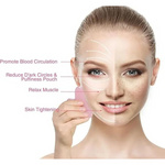 Thumbnail for Bronson Professional Rose Quartz Gua Sha Face Massage Tool - Dista