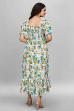 Thumbnail for Preksha Creation Women American Crepe Micro Gown - Sky Blue - Distacart
