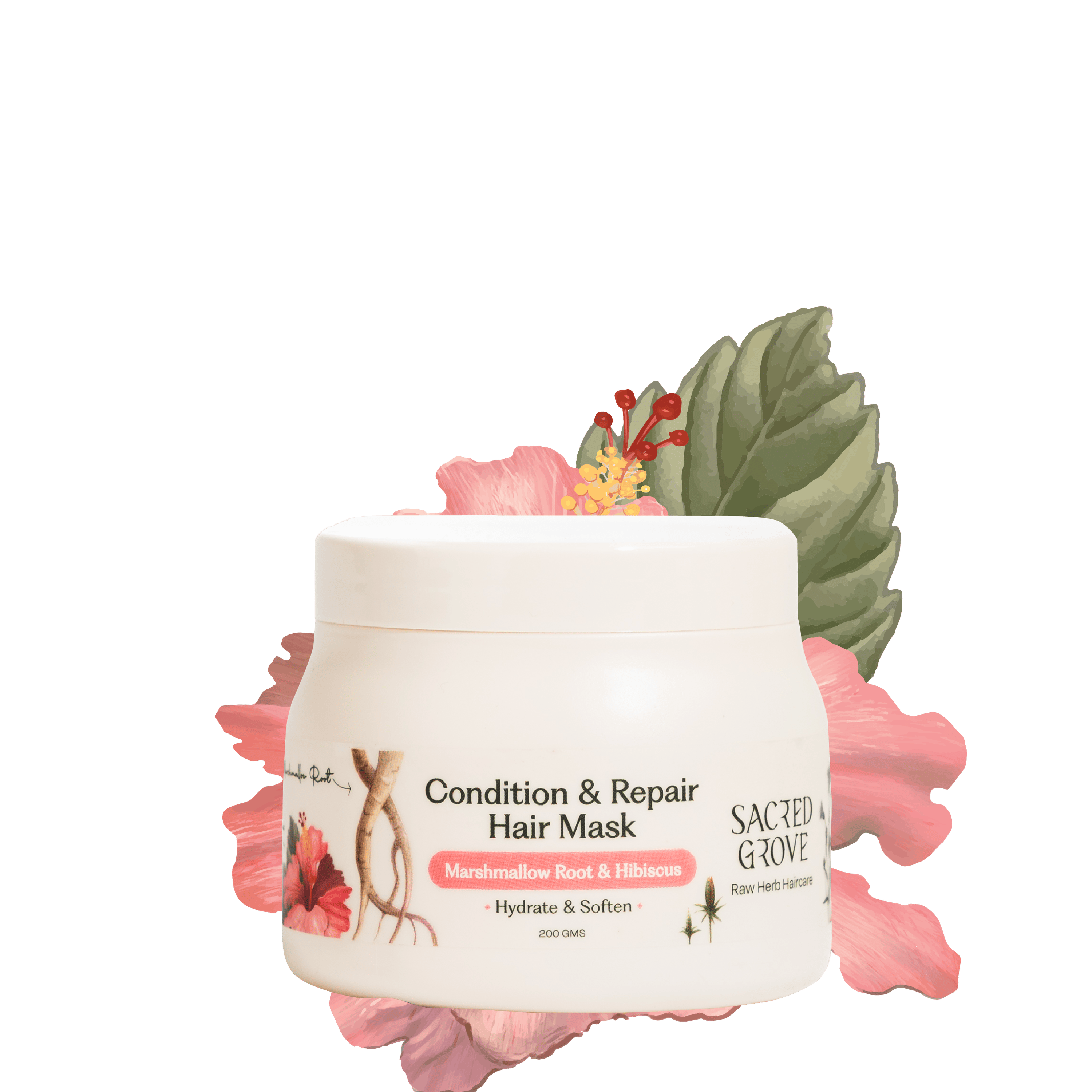 Sacred Grove Marshmallow Root Condition & Repair Hair Mask - Distacart