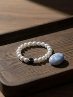 Thumbnail for NVR Black Evil Eye White Bracelet for Men & Women - Distacart