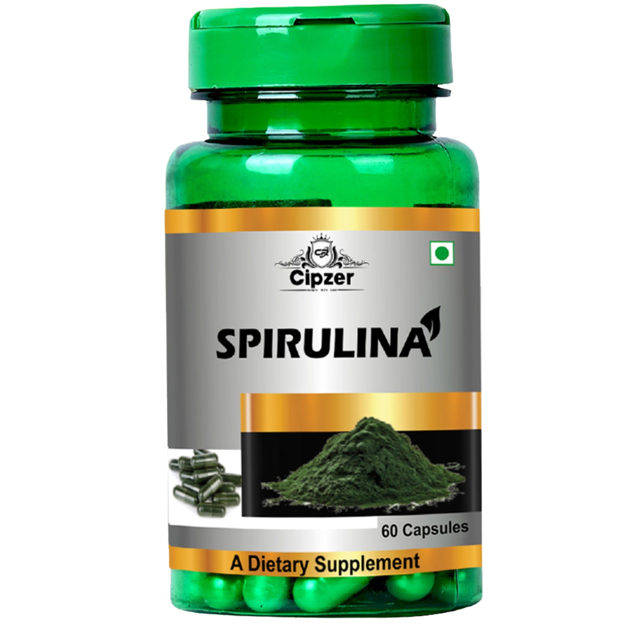 Cipzer Spirulina Capsules - Distacart