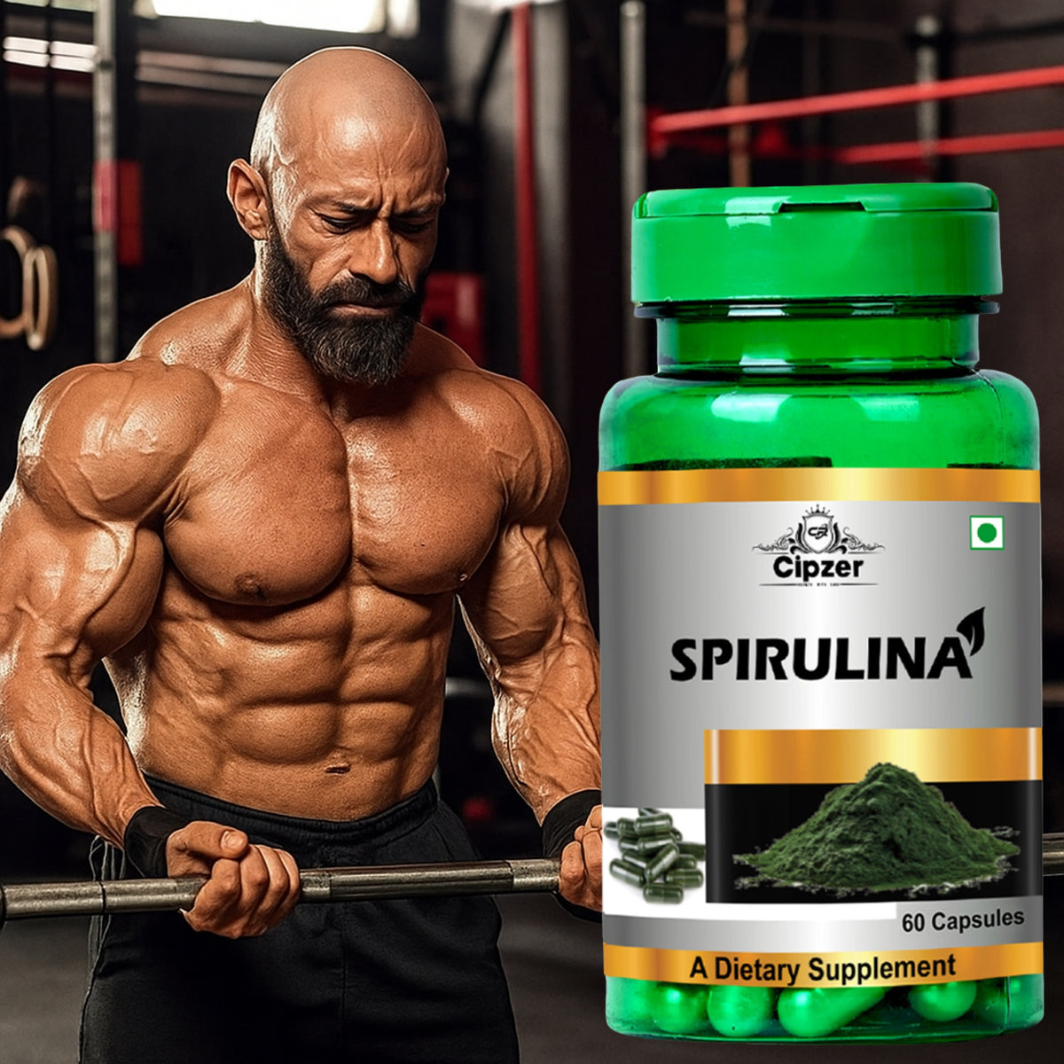 Cipzer Spirulina Capsules - Distacart