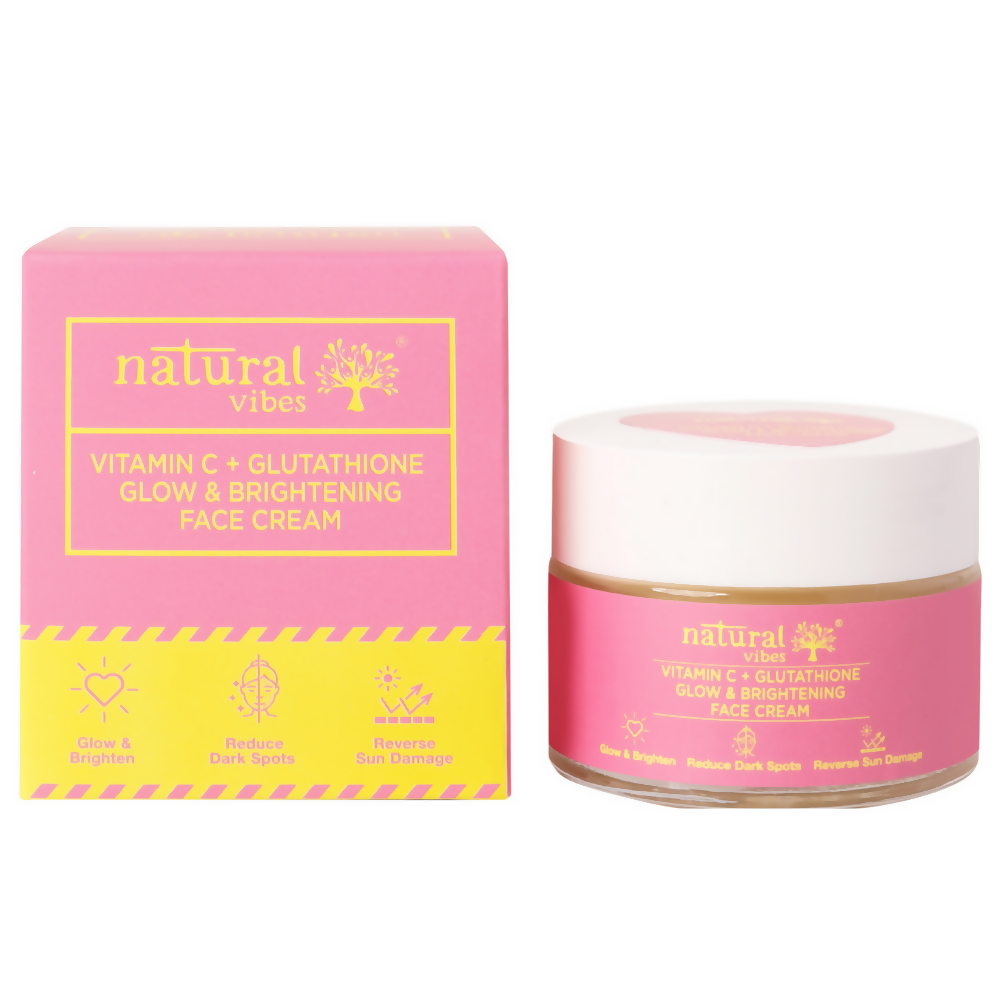 glutathione vitamin c face cream review Natural Vibes Vitamin C + Glutathione Glow & Brightening Face Day & Ni