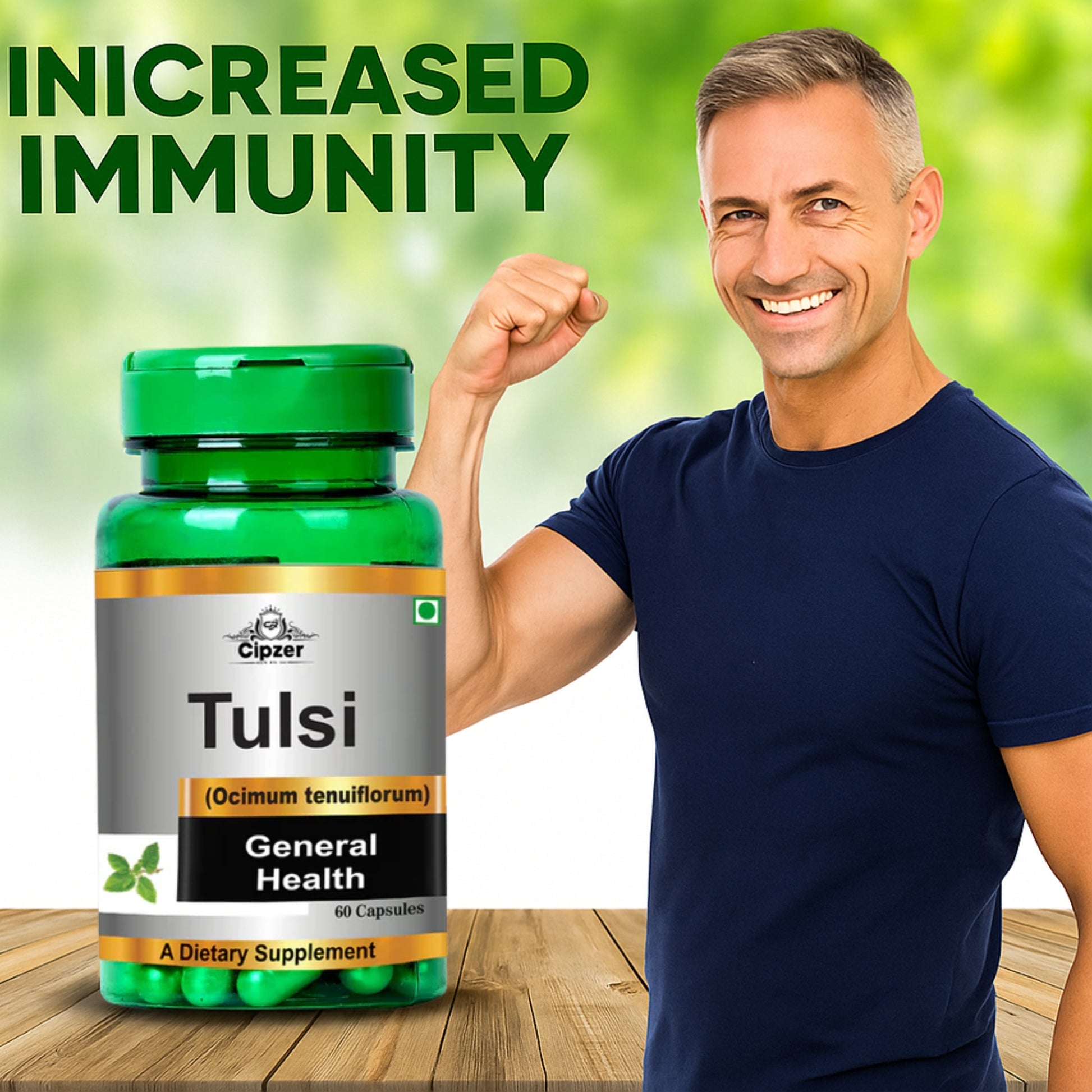 Cipzer Tulsi Capsules - Distacart