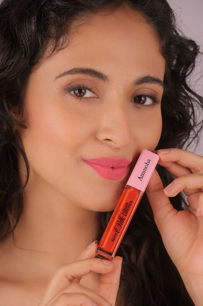Ammoha Cosmetics Long-Lasting, Matte-Finished Spring Flamingo Color Liquid Lipstick - Distacart