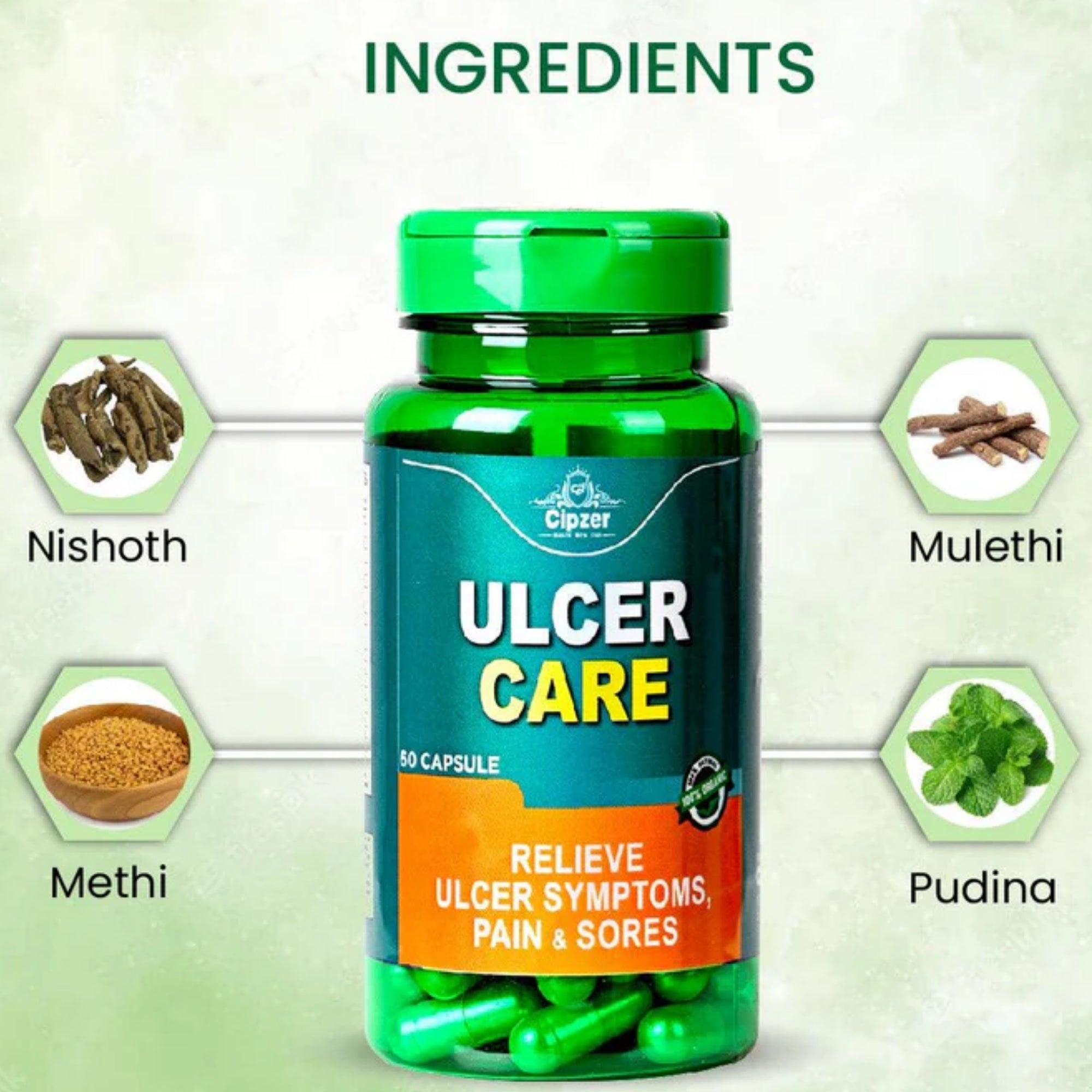 Cipzer Ulcer Care Capsules
