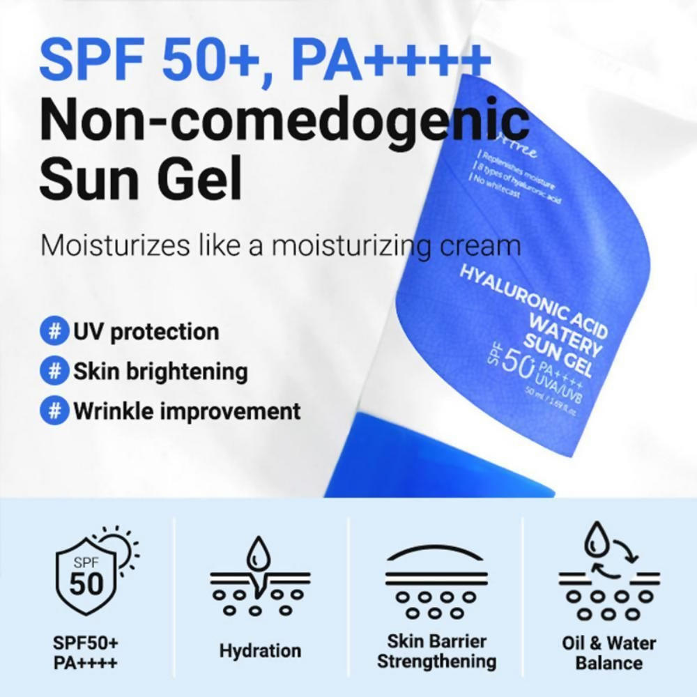 Isntree Hyaluronic Acid Watery Sun Gel SPF 50+ - Distacart