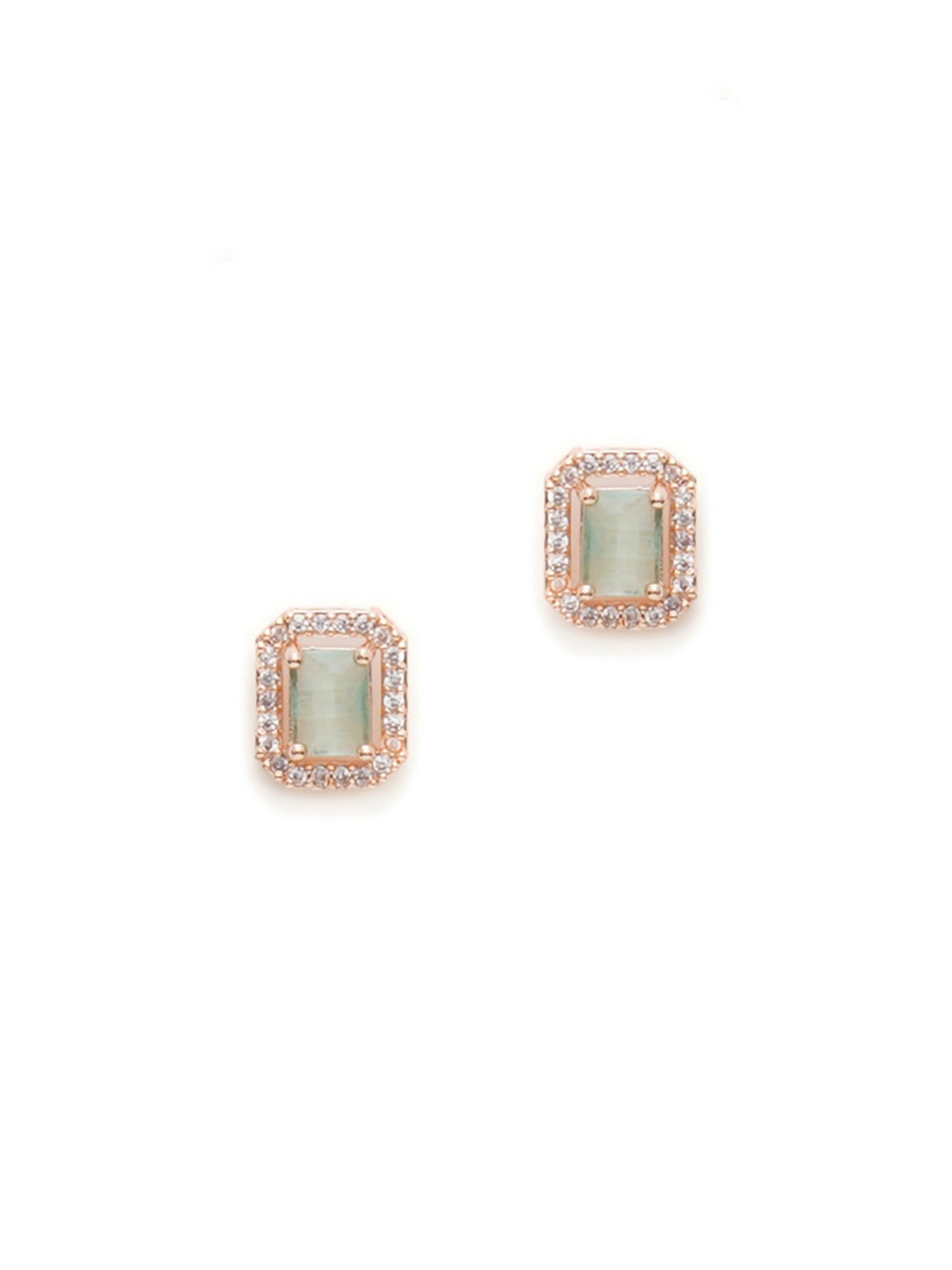stone stud (mint green ) - Ruby Raang - Distacart