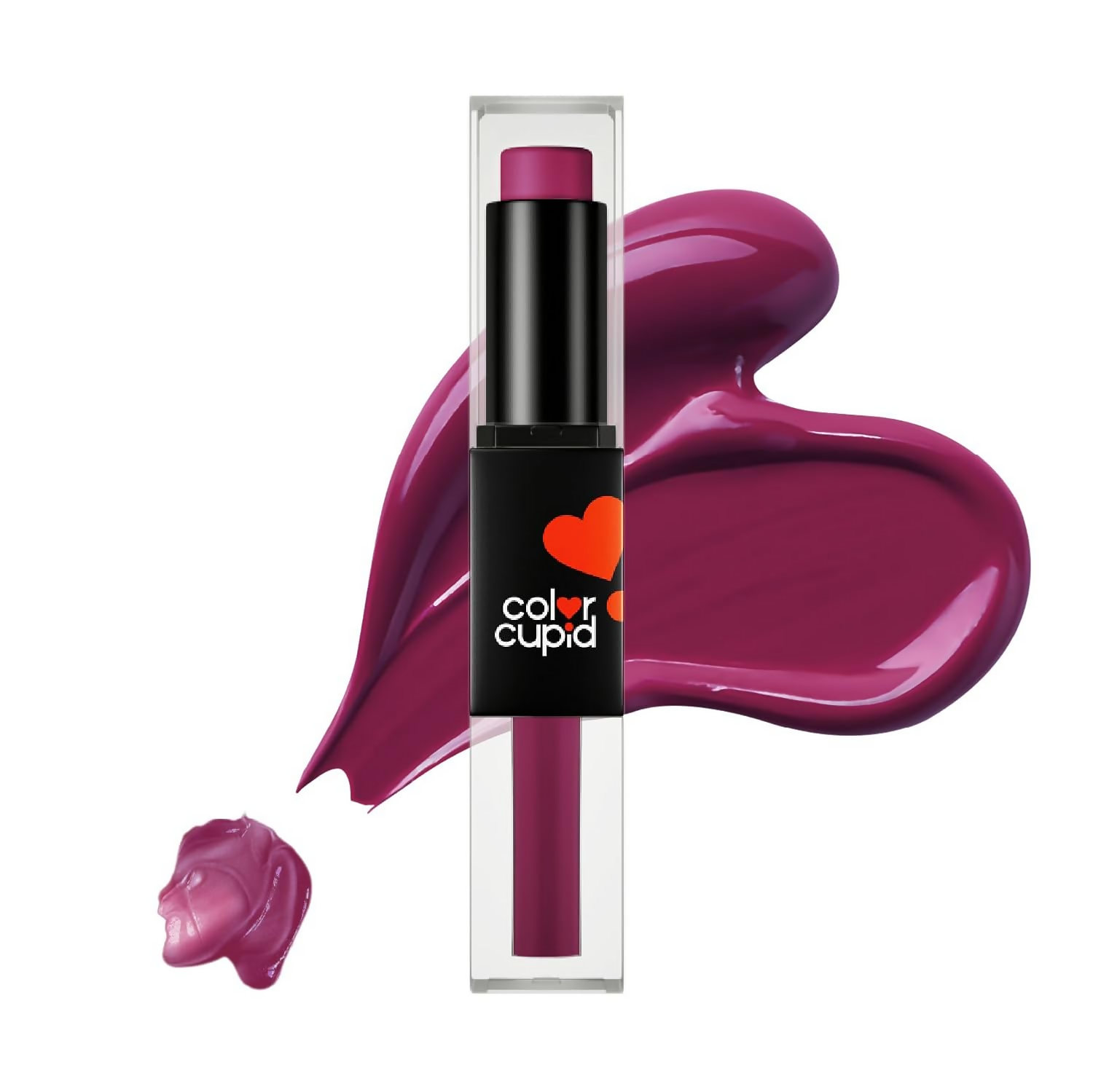 Color Cupid 2 in 1 Tinted Lip Balm + Liquid Lipstick - Wine & Dine - Distacart