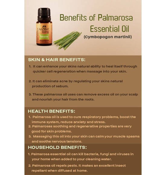 Ancient Living Palmarosa Essential Oil - Distacart