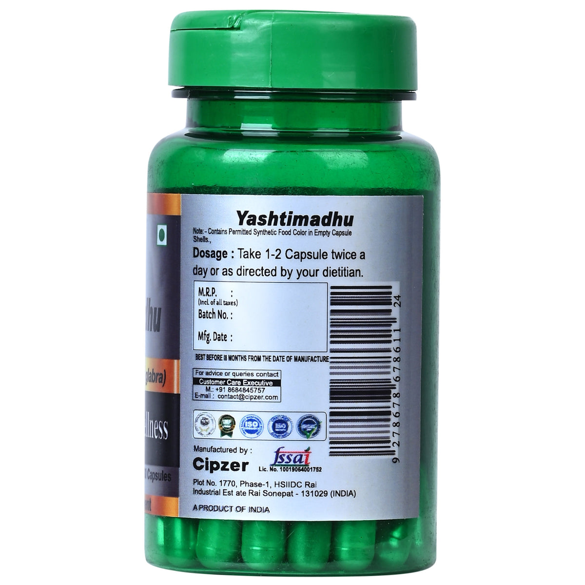 Cipzer Yashtimadhu Capsules - Distacart