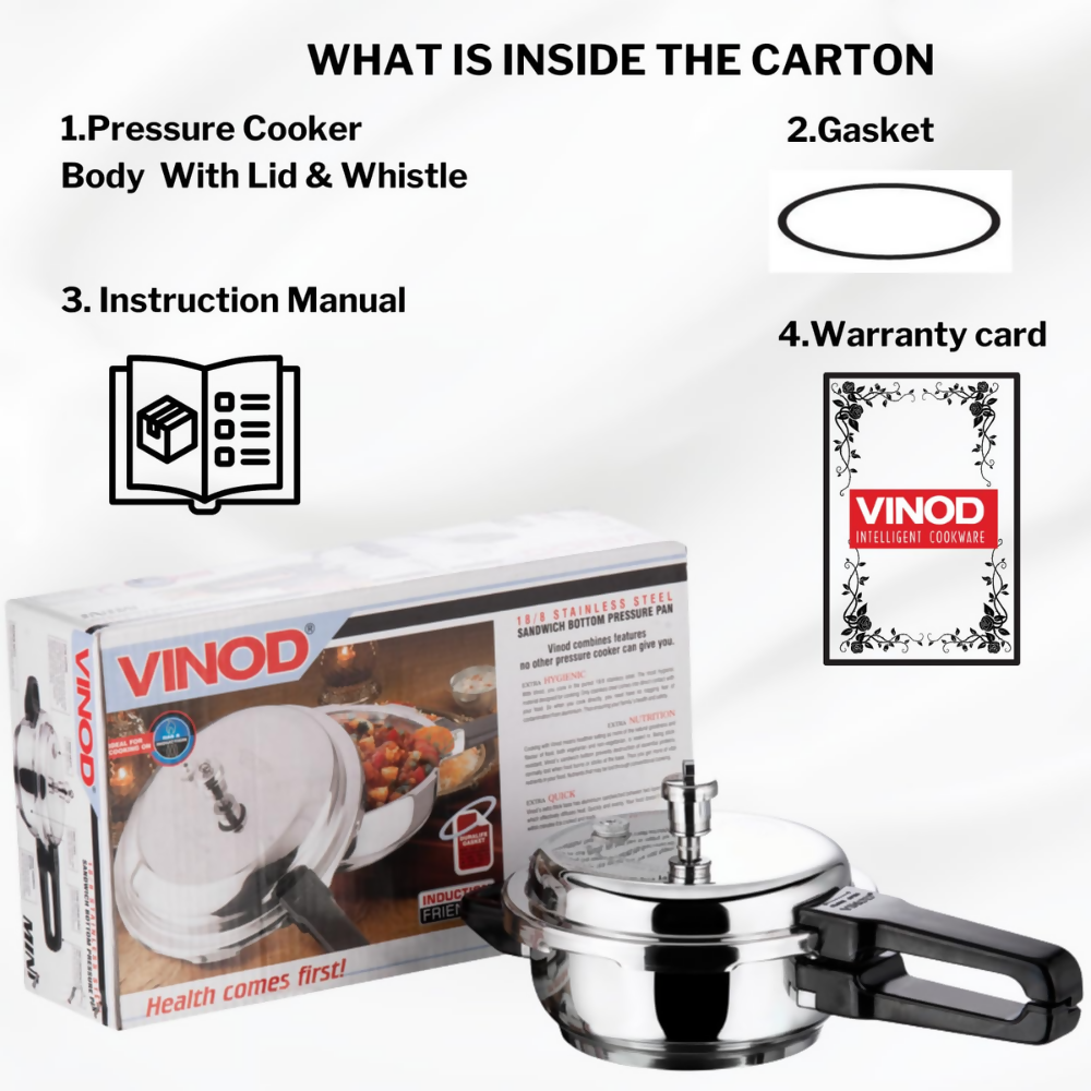 Vinod Stainless Steel Pressure Cooker - Dista