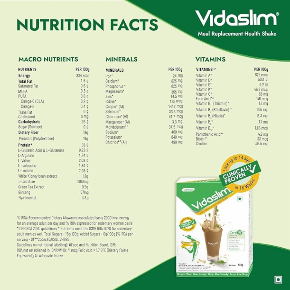 Vidaslim Caffe Latte - Dista