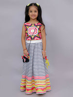 Thumbnail for Lil Drama Shor-Gul Multicolor Lehanga Choli Set for Girls