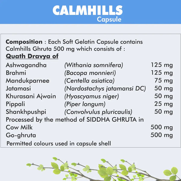 Herbal Hills Ayurveda Calmhills Capsules