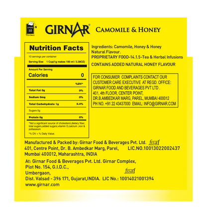 Girnar Camomile Infusion With Honey - Distacart