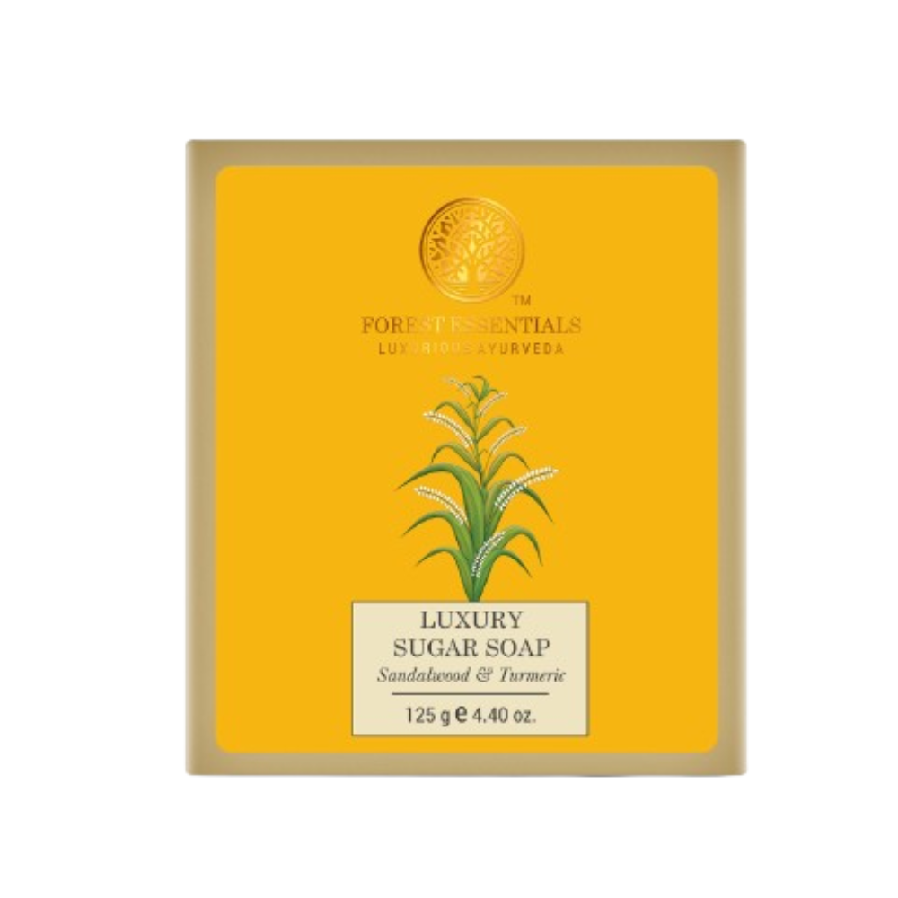 Forest Essentials Luxury Sugar Soap Sandalwood & Turmeric - Distacart