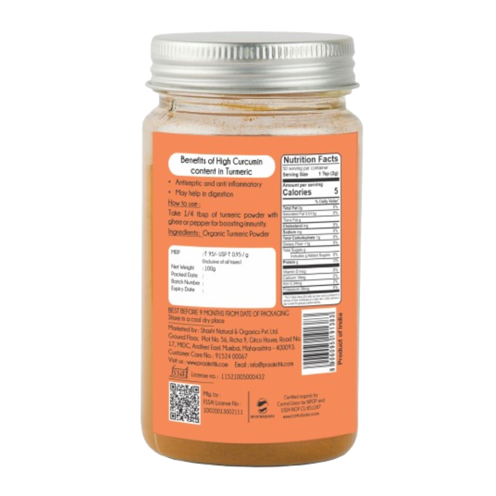 Praakritik Organic Haldi - Distacart