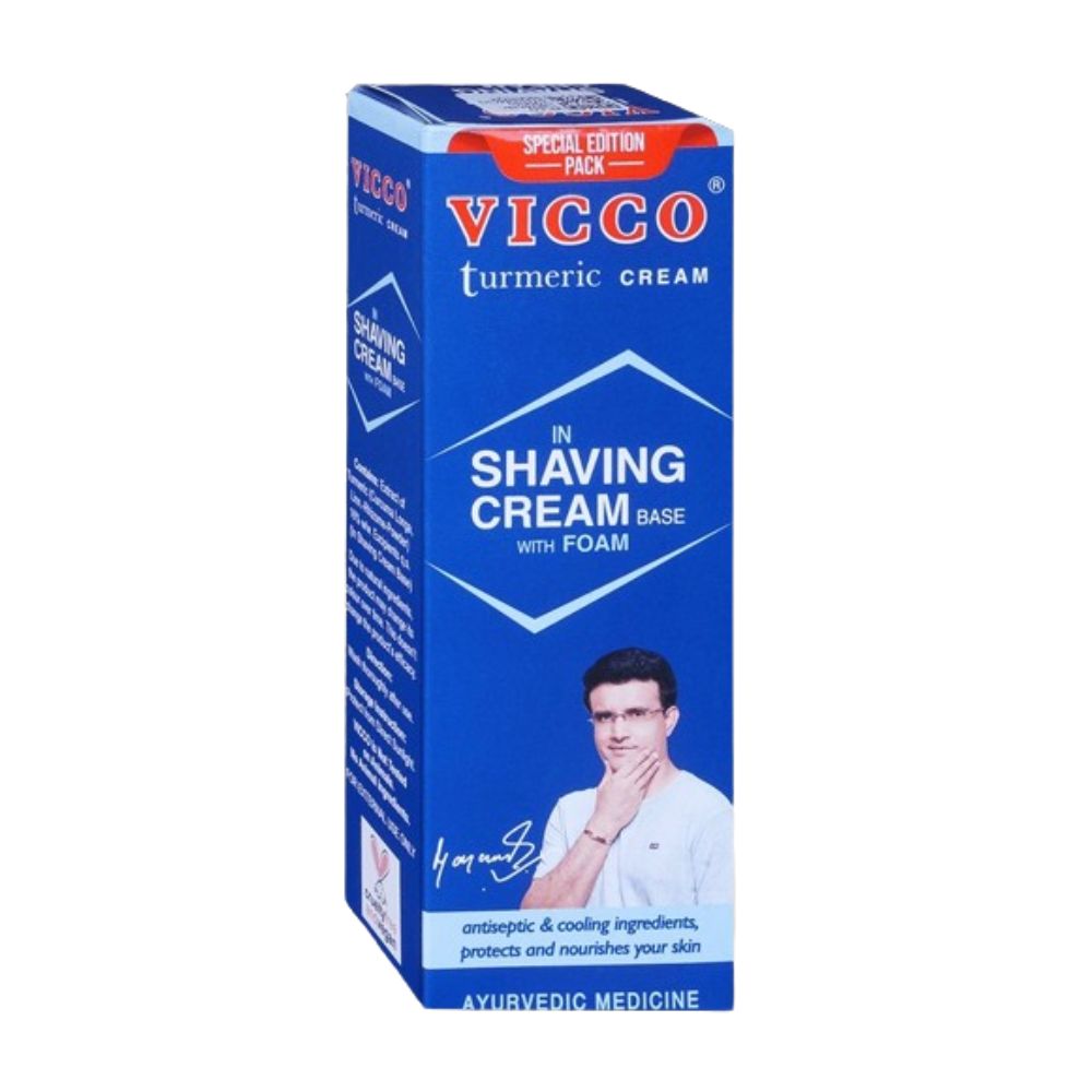 Vicco Turmeric Shaving Cream With Foam Base - Distacart