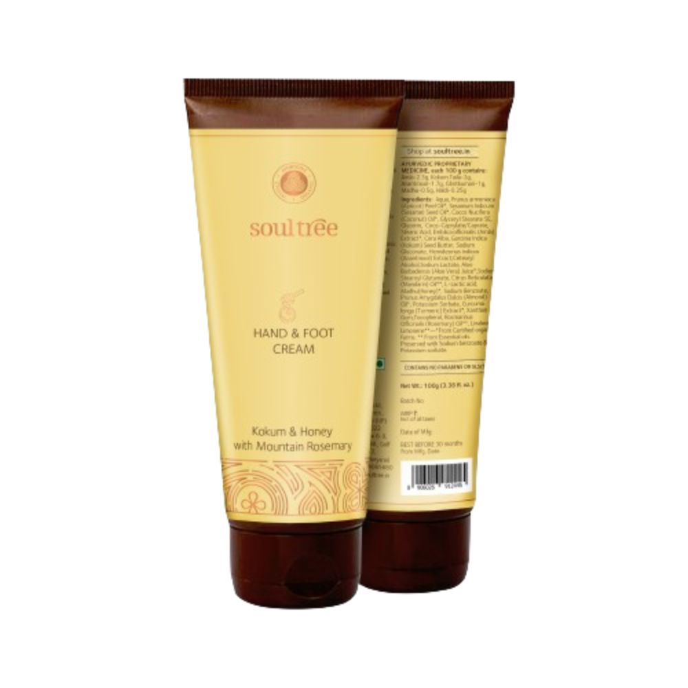 Soultree Hand & Foot Cream - Kokum & Honey With Mountain Rosemary - Distacart