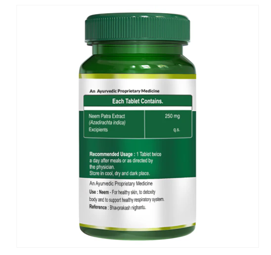 Pure Nutrition Neem Tablets - Distacart