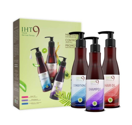 Lass Naturals IHT9 Anti Hair Loss Therapy Kit - Distacart