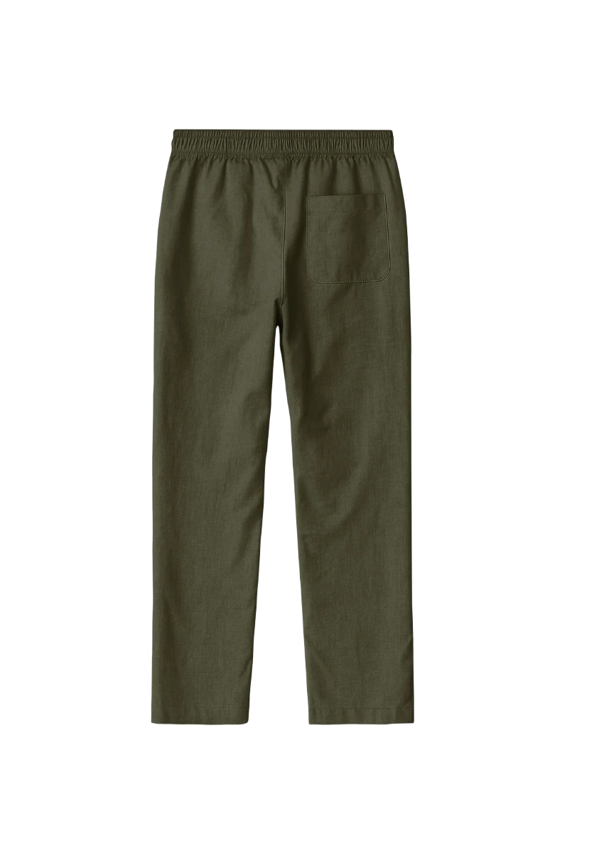 Fabmade Men’S Linen Pajama Combo – Olive & White (Pack Of 2) - Distacart