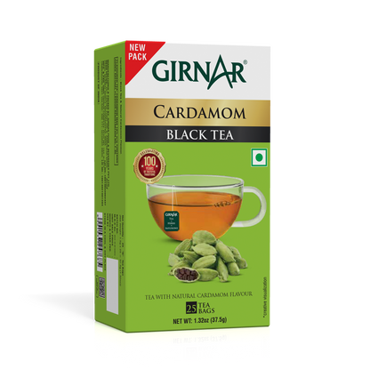 Girnar Black Tea Bags - Elaichi - Distacart