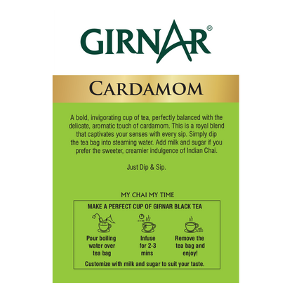 Girnar Black Tea Bags - Elaichi - Distacart