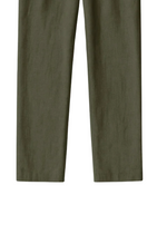 Thumbnail for Fabmade Olive Green Cotton Linen Pajama For Men - Distacart