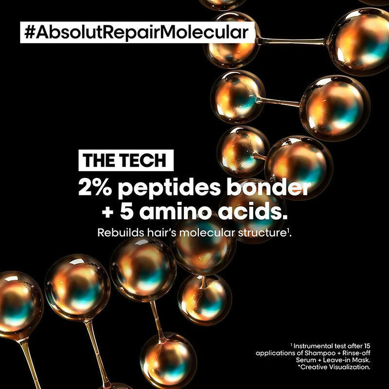 L'Oreal Paris Absolut Repair Molecular Sulfate-Free Deep Repairing Shampoo - Distacart