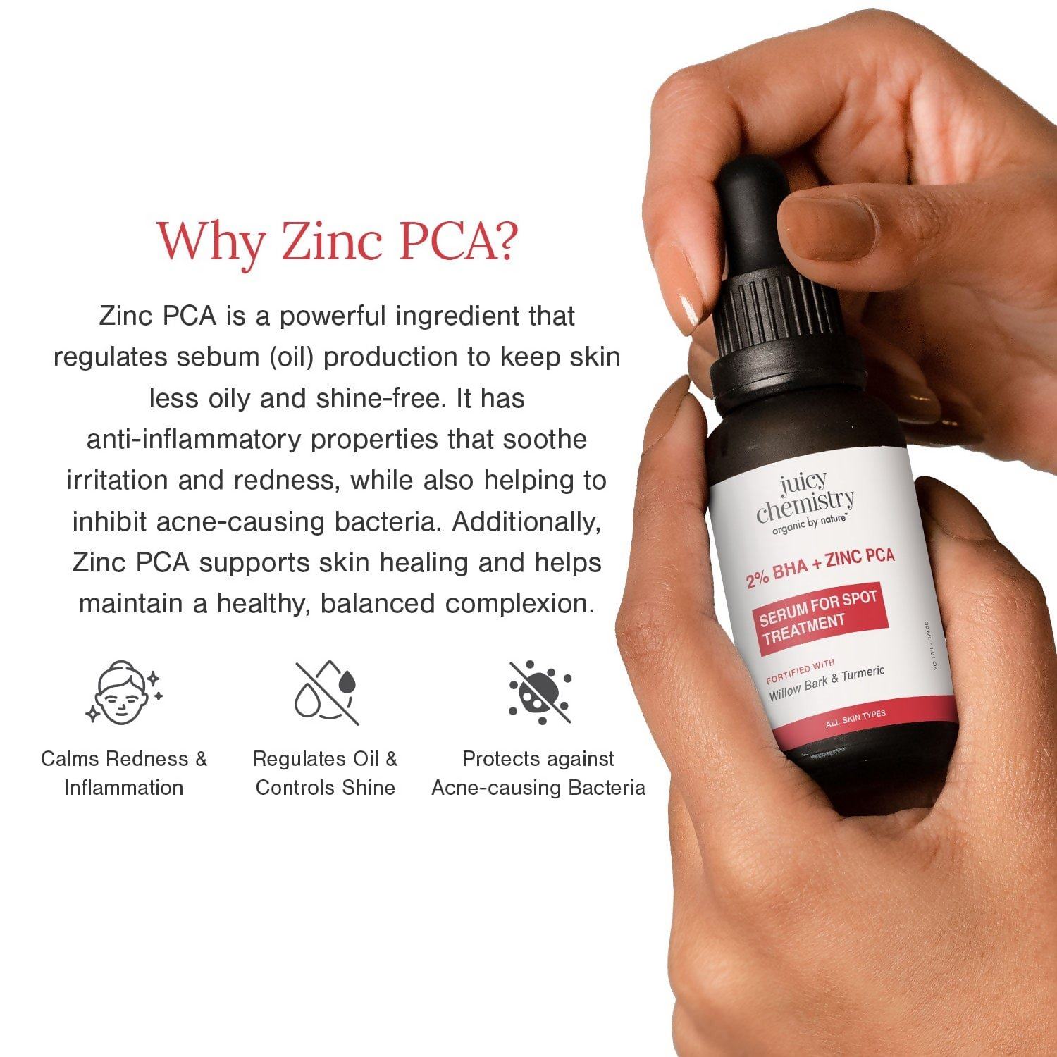 Juicy Chemistry 2% BHA + Zinc PCA Face Serum - Distacart