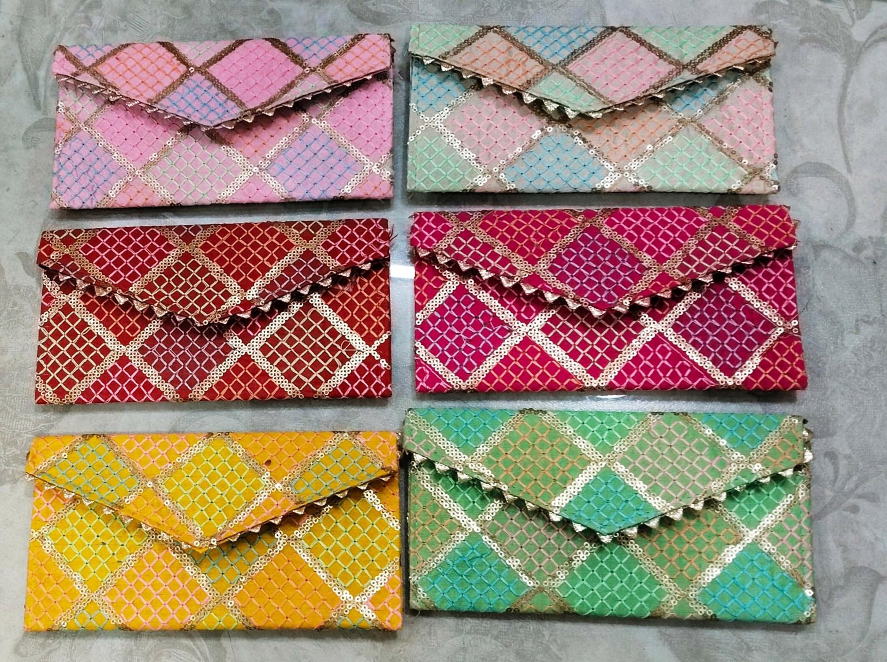 Joban Fashion Shagun Envelopes ( Pack Of 6 ) - Multicolor