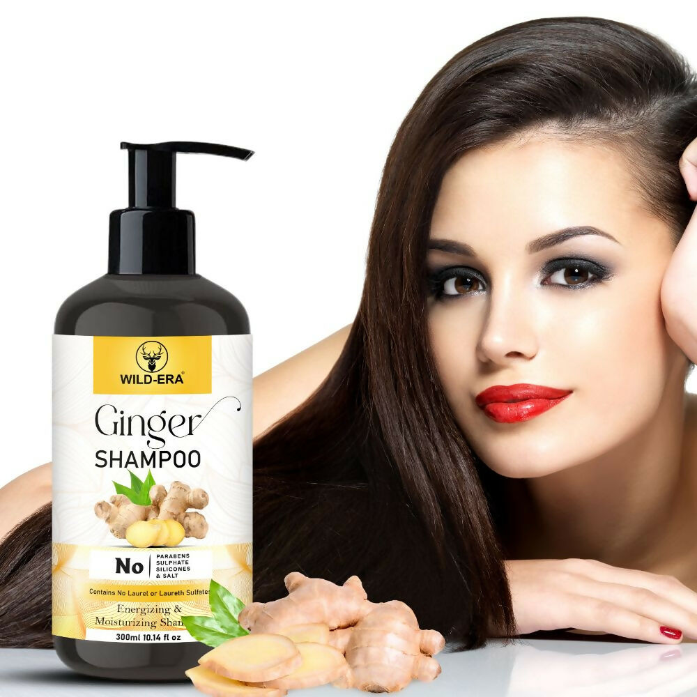 Wildera Ginger Shampoo For Hair Fall Control - Energizing Formula - Distacart