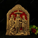 Thumbnail for Vintage Gulley Antique White Metal Lord Ram Darbar Idol - Distacart