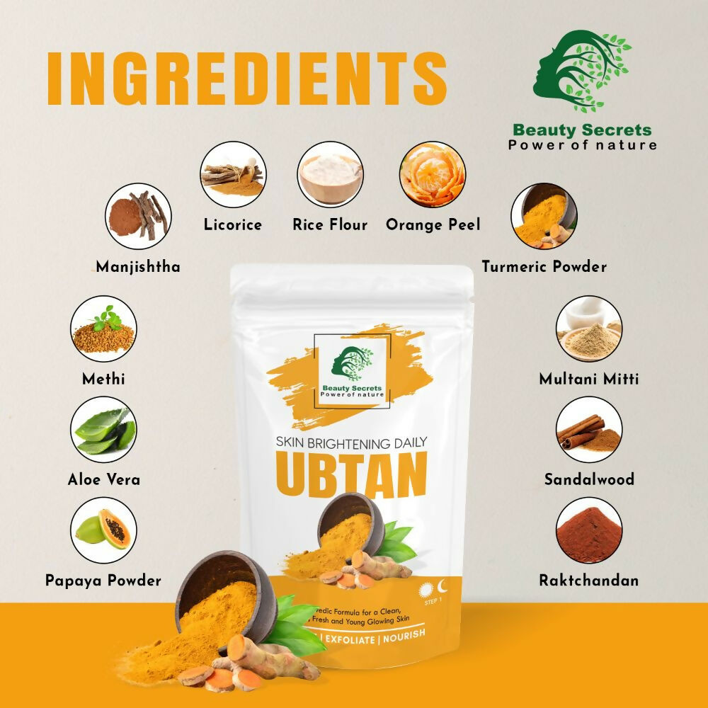 Beauty Secrets Skin Brightening Ubtan for Face - Distacart