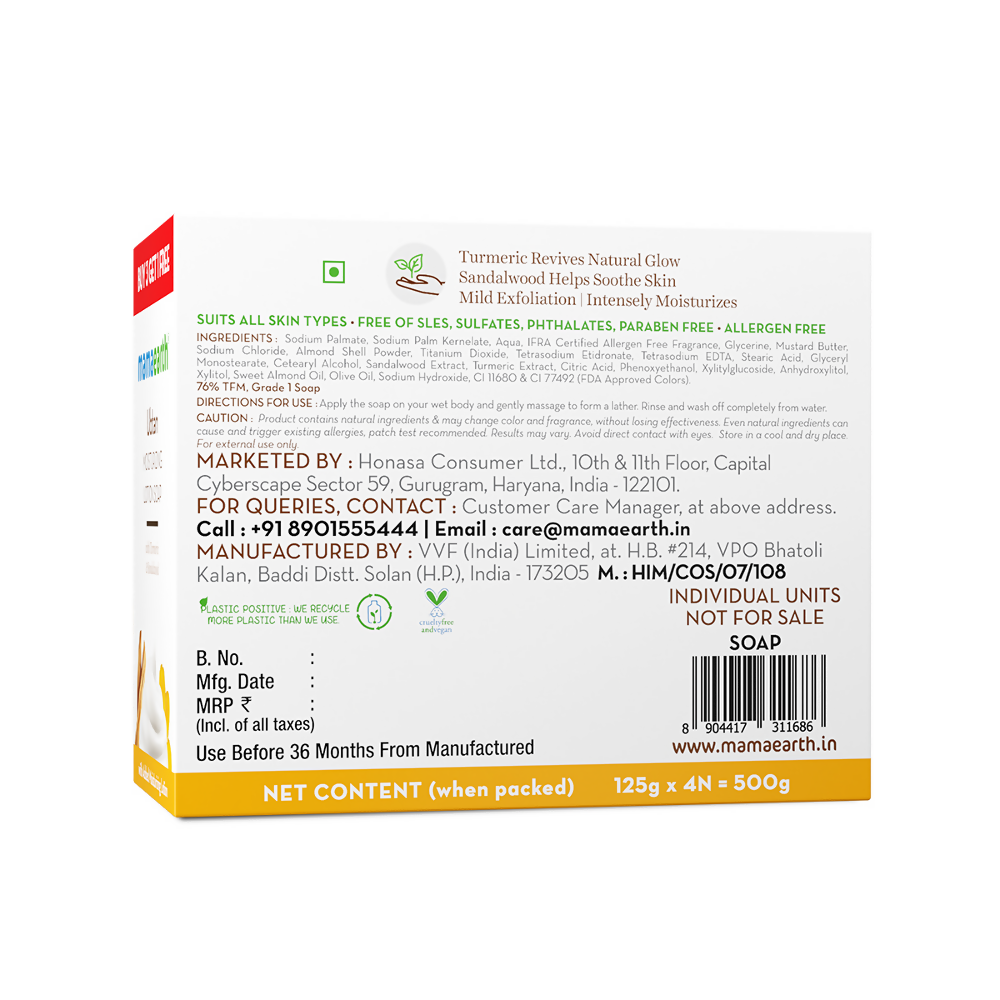 Mamaearth Ubtan Moisturizing Lotion Soap (Buy 3 Get 1 Free) - Distacart