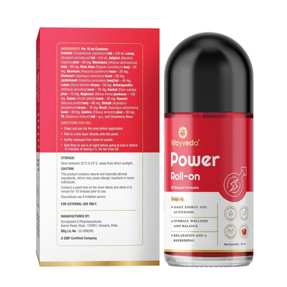 Wayveda Power Roll-On Oil Based Formula - Distacart