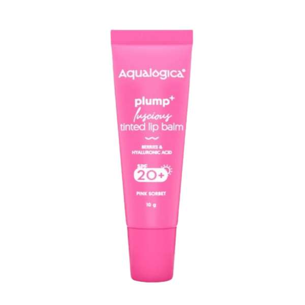 Aqualogica Pink Sorbet Plump+ Luscious Tinted Lip Balm with Berries and Hyaluronic Acid - Distacart