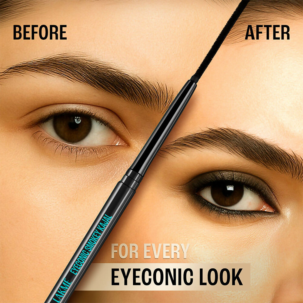 Lakme 9-5 Eyeconic Smokey Kajal - Black - Distacart