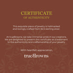 Thumbnail for trueBrowns Sterling Silver Square Swastik Rakhi - Distacart