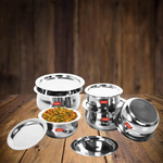 Thumbnail for Sumeet Stainless Steel Cookware Set With Lid - Dista