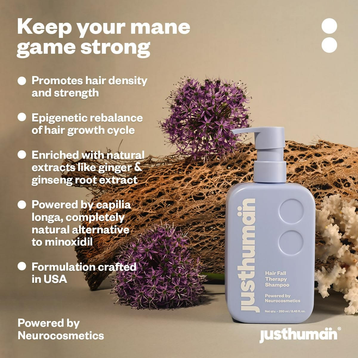 JustHuman Anti Hairfall shampoo - Distacart