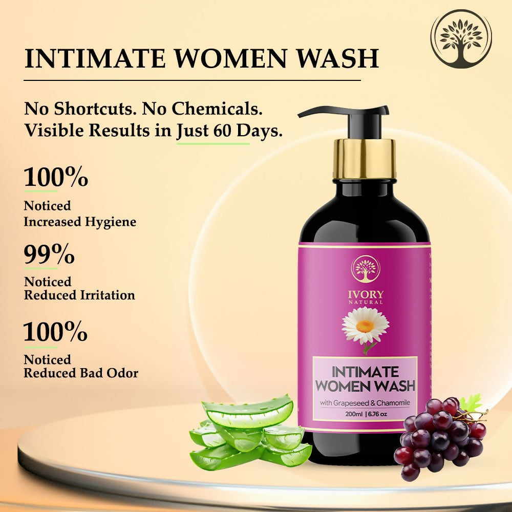 Ivory Natural Intimate Women Wash For Gentle Intimate Cleansing, Soothing Protection, & Lasting Freshness - Distacart
