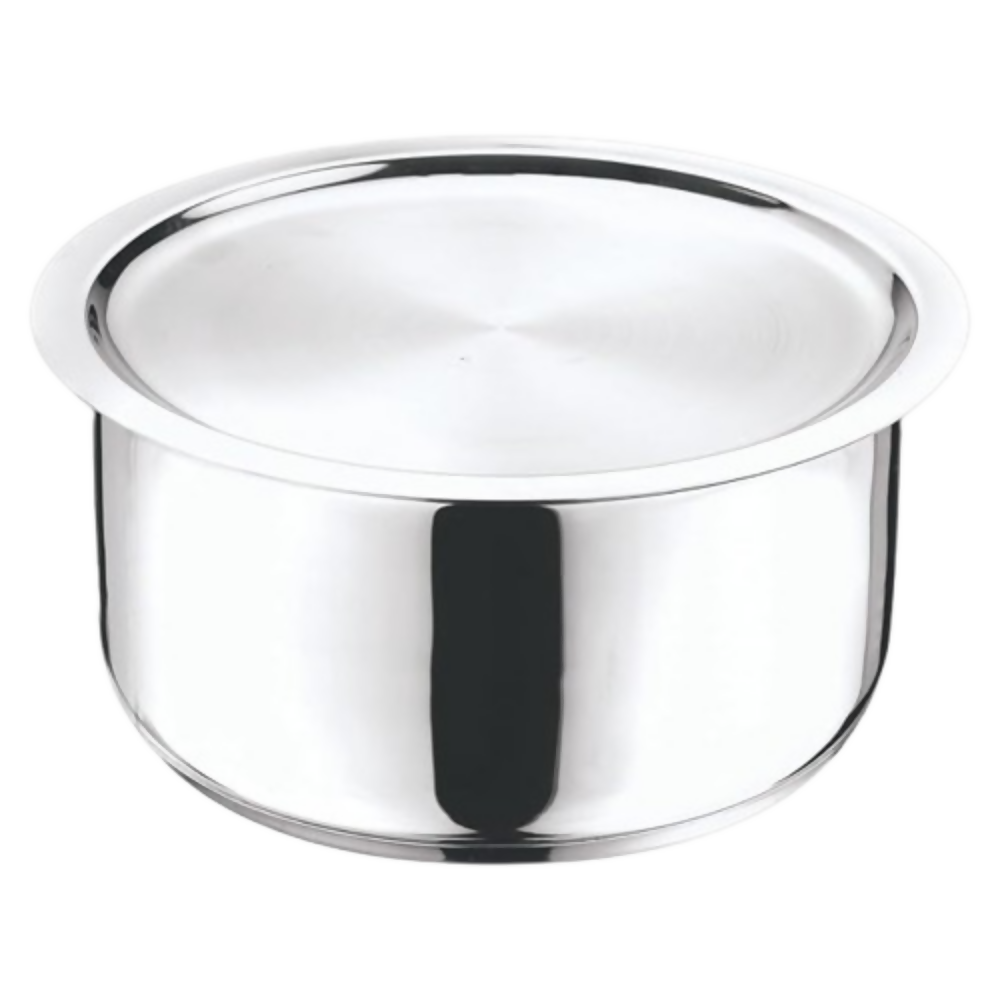 Vinod Stainless Steel 304 Grade Tope/Patila/Topiya with Lid - Induction and Gas Stove Friendly - Dista