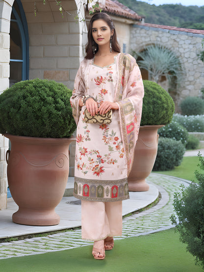 Hypnotex Position Digital Print With Position Foil Kurta Set -Off White - Dista